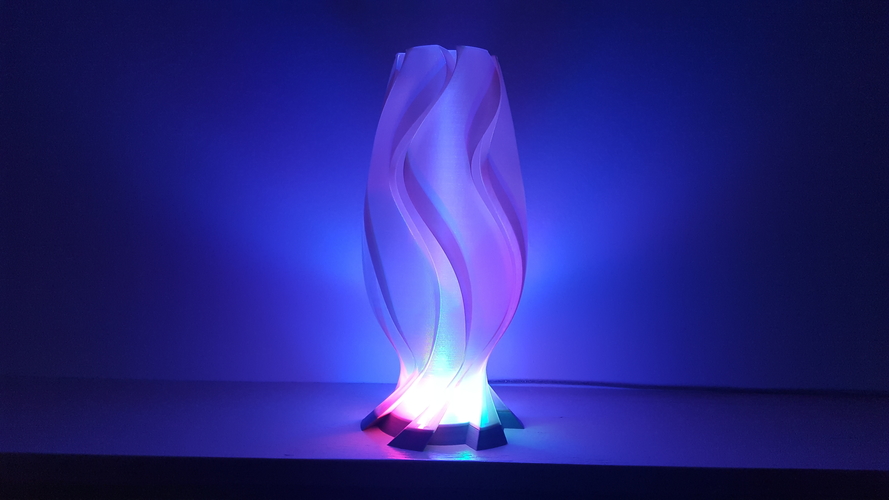 Golden Wave Lamp 3D Print 203012