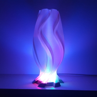 Small Golden Wave Lamp 3D Printing 203012