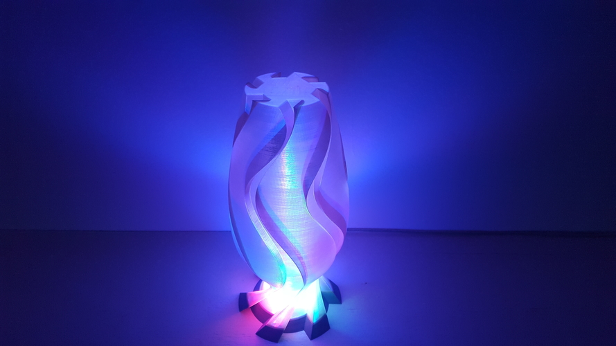 Golden Wave Lamp 3D Print 203015