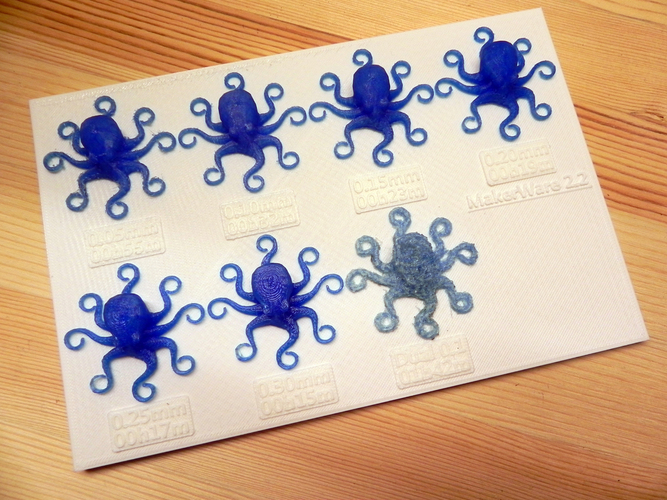 3D Printed Octopuses for quality test [ size=50mm ] 3D Print 20304