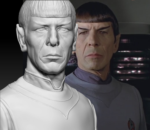 Mr. Spock from Star Trek. Leonard Nimoy