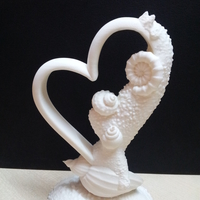 Small Coral Heart wedding return gift ideas 3D Printing 203401