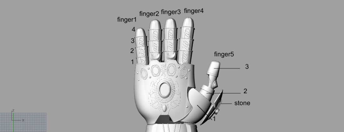 THANOS INFINITY GAUNTLET  3D Print 203439