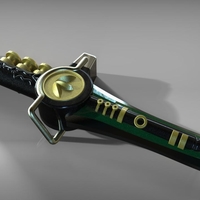 Green Ranger dragon dagger from Mighty Morphin Power Rangers - Thumbnail 3