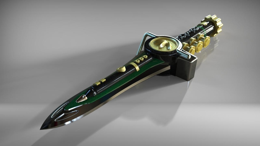 Green Ranger dragon dagger from Mighty Morphin Power Rangers 3D Print 203662