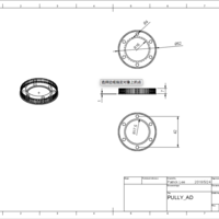 Pully 80T  For 2GT Belt  joint NSK 6202z Bearing - Thumbnail 2
