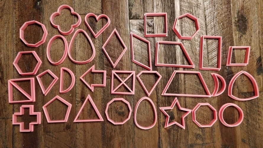 Play-Doh/Montessori Shapes/Cookie Cutters 3D Print 203744