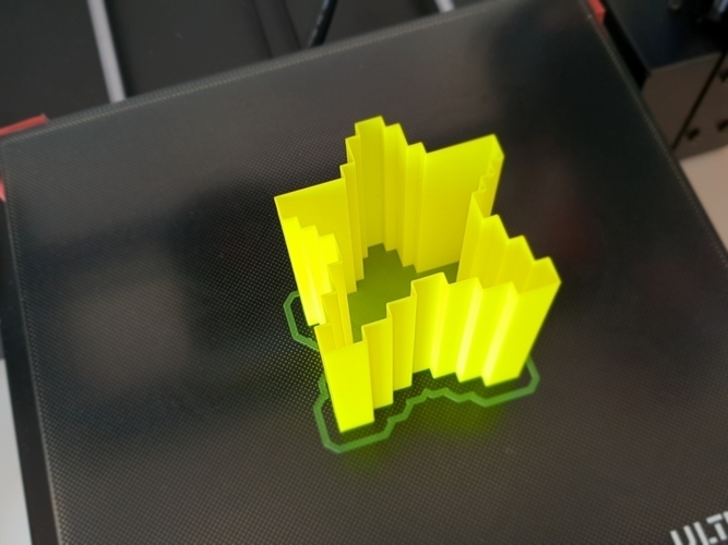 Super Mario Star Pixel Vase 3D Print 203871