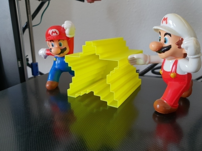 Super Mario Star Pixel Vase 3D Print 203872