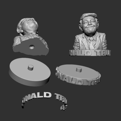 Donald Trump 3D Print Model - STL Files for 3D Printing  3D Print 204017