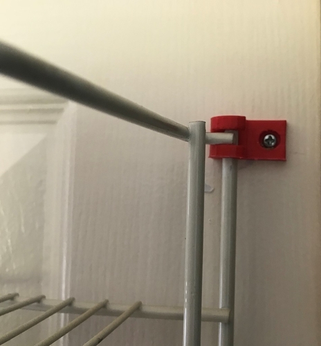 Bracket for Cupboard Door Wire Shelf 3D Print 204102