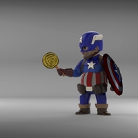 Chubby Captain America - Thumbnail 3