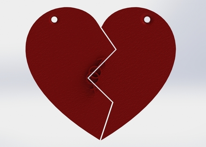 Heart - Key Chain valentines day 3D Print 204424