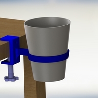 Small Cup Holder with vise setup 3D Printing 204443