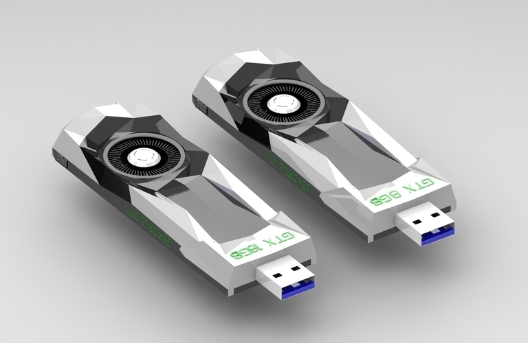 Pendrive Case - NVIDIA Geforce Founder Edition 3D Print 204450