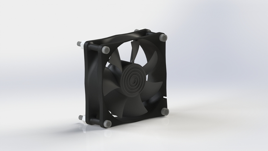 3D Printed 80mm computer Fan by bramesh501 Pinshape