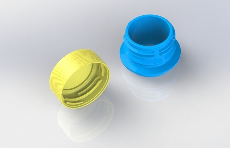 Bottle Cap and neck PCO 1881 3D Print 204465