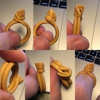Small IRON LOCK Ring - Game of Thrones  3D Printing 204470