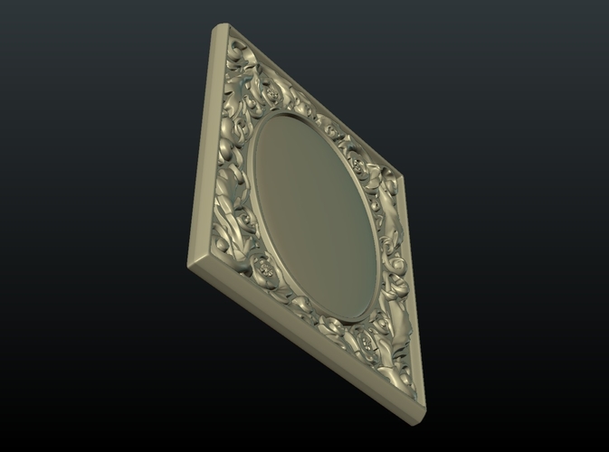 Baroque decor panel 3D Print 204472