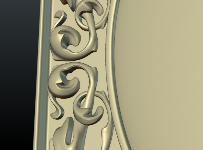 Baroque decor panel 3D Print 204474