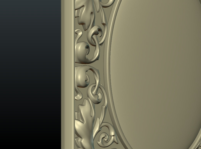 Baroque decor panel 3D Print 204475