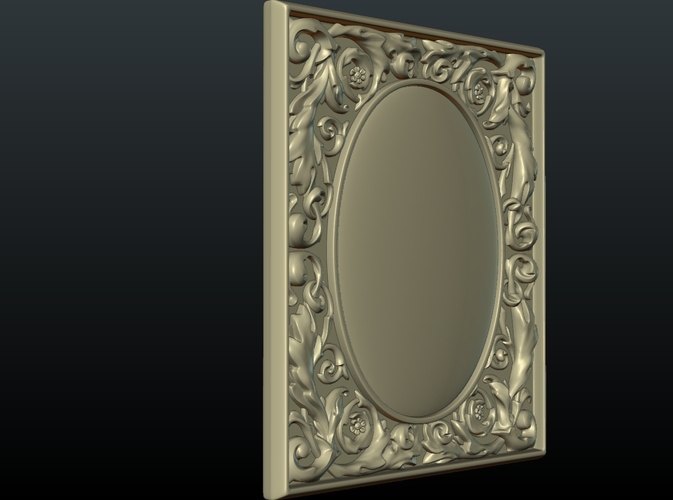 Baroque decor panel 3D Print 204476