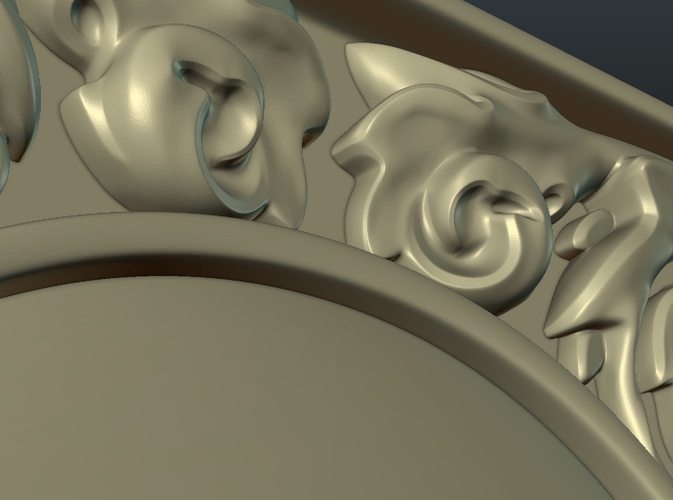 Baroque decor panel 3D Print 204477