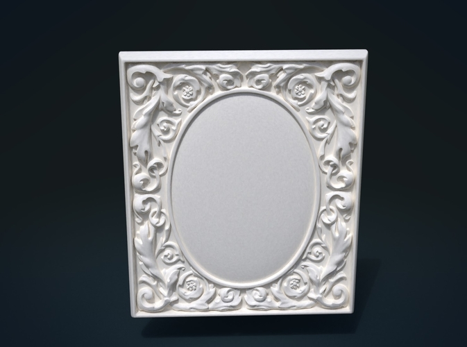 Baroque decor panel 3D Print 204481