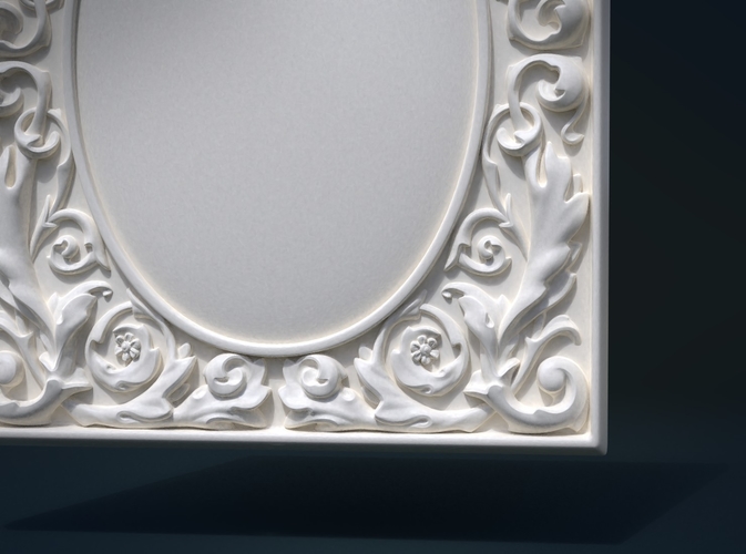 Baroque decor panel 3D Print 204482