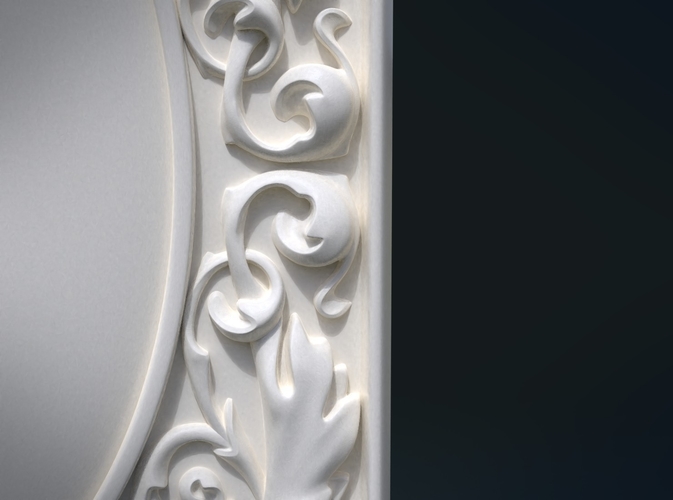 Baroque decor panel 3D Print 204484