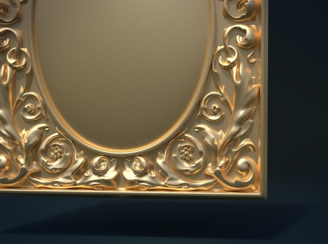 Baroque decor panel 3D Print 204487