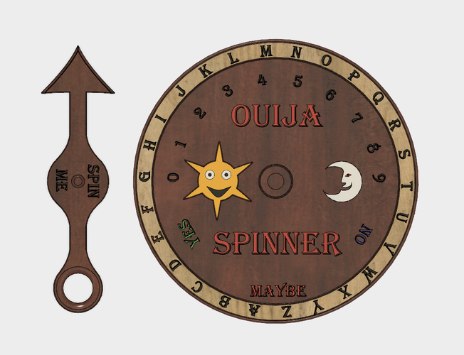 Ouija Spinner 3D Print 204495
