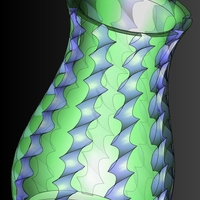 Small Vase #408 3D Printing 204584