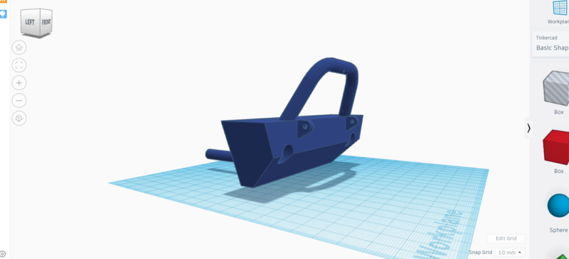 Front Bumper for Jeep Wrangler Rubicon 1:10