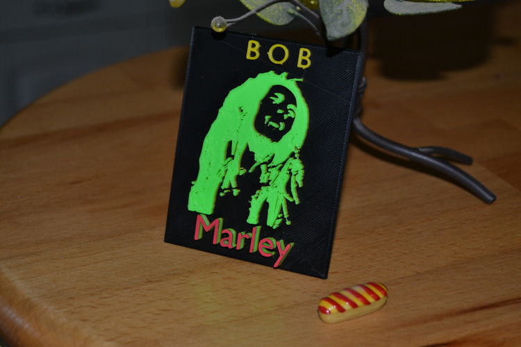 Plaque déco Bob Marley 3D Print 20470