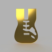 Stratocaster Body Template With Holes - Thumbnail 1