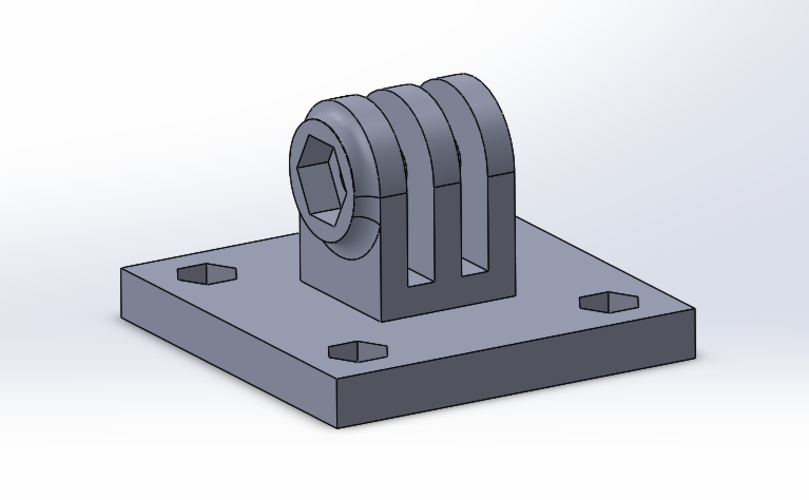 40mm camera rig plate 3D Print 204722