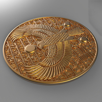 Horus ancient Egypt pendant gold coin jewelery - Thumbnail 5