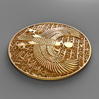 Horus ancient Egypt pendant gold coin jewelery - Thumbnail 6