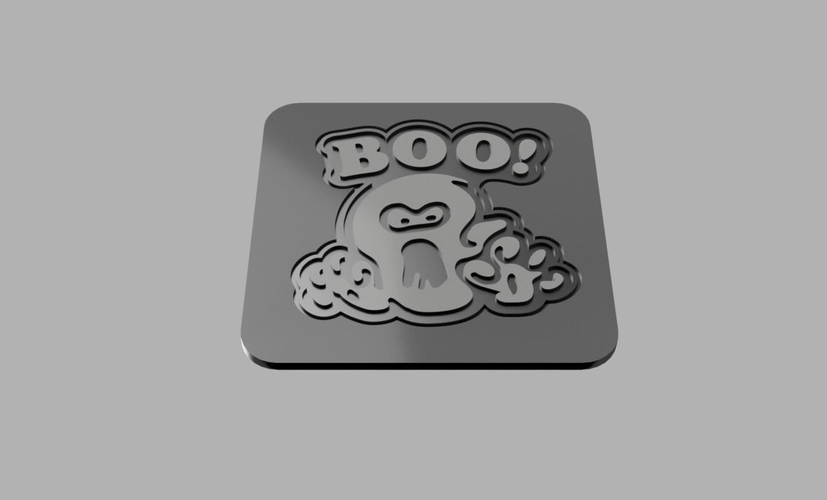 Boo Cup Coaster 3D Print 204840