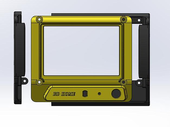 12864 LCD case -BD Homemaker 3D Print 204919
