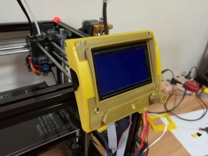 12864 LCD case -BD Homemaker 3D Print 204923