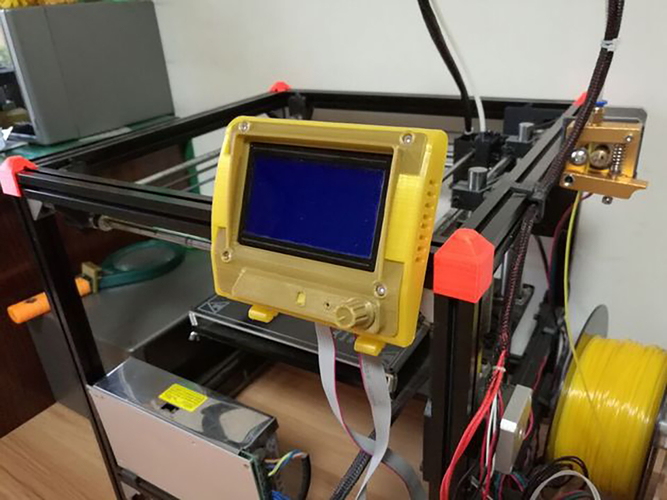 12864 LCD case -BD Homemaker 3D Print 204925