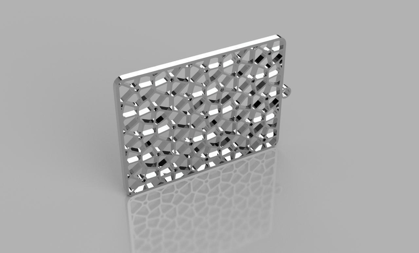Voronoi Earrings_v2 3D Print 204993