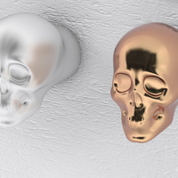 Skull knob small - Thumbnail 1