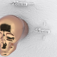 Skull knob small - Thumbnail 2