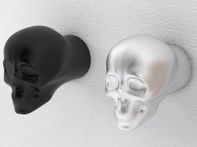 Skull knob small 3D Print 205009