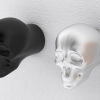 Small Skull knob small 3D Printing 205009