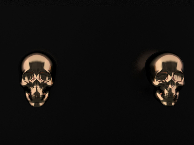 Skull knob small 3D Print 205026