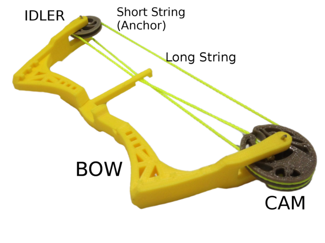 Mini Compound Bow and Arrow 3D Print 205047